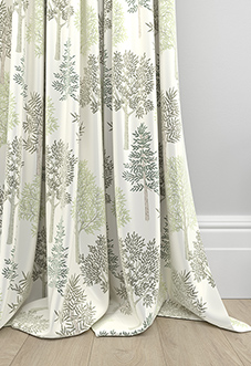 Coppice Faux Silk, Olive - Made to Measure Curtain